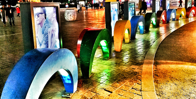 subway-system-urban-street-reflection-travel 图片素材