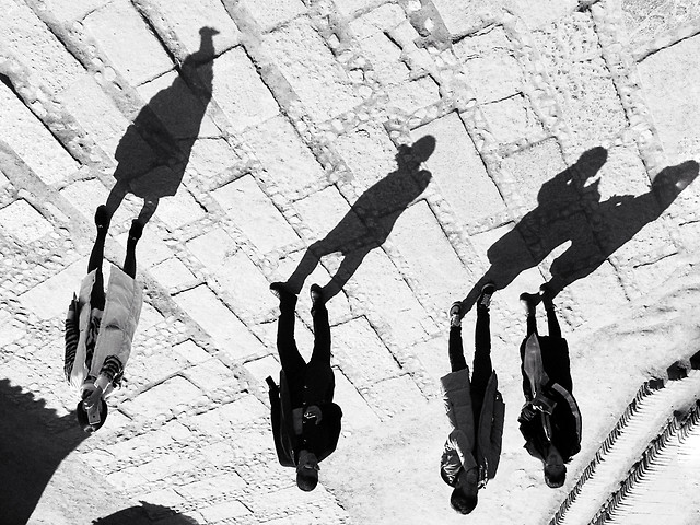 people-man-black-street-woman picture material