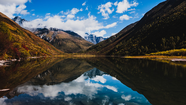 mountain-water-nature-lake-sky 图片素材