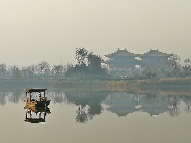 water-lake-reflection-landscape-dawn 图片素材