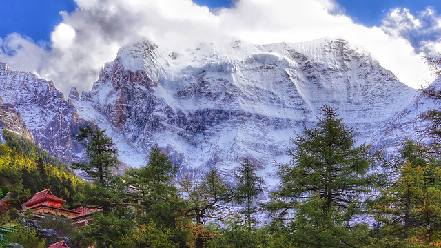 mountain-snow-travel-nature-landscape picture material