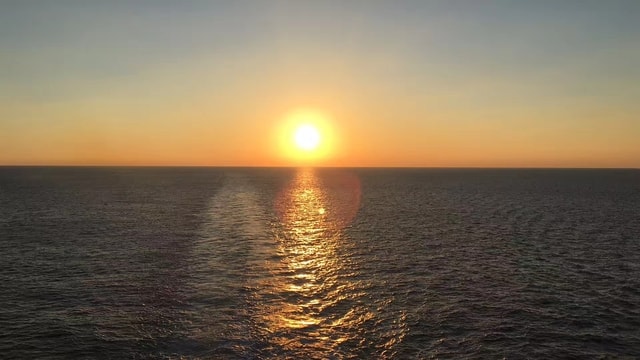 sea-sunset-horizon-sun-sky 图片素材