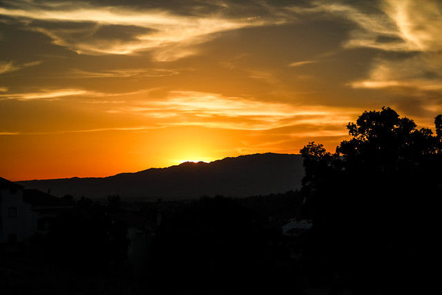 sunset-dawn-evening-sun-sky picture material