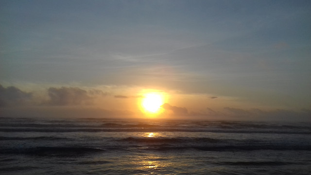 sky-horizon-sunrise-sea-ocean picture material