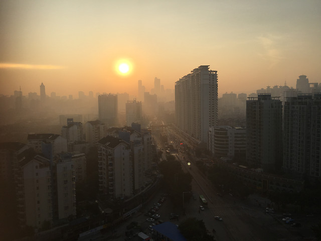 city-skyscraper-sunset-skyline-cityscape 图片素材