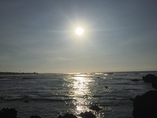 sunset-sun-water-dawn-beach picture material