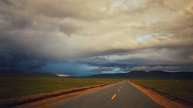 no-person-road-sky-travel-sunset 图片素材