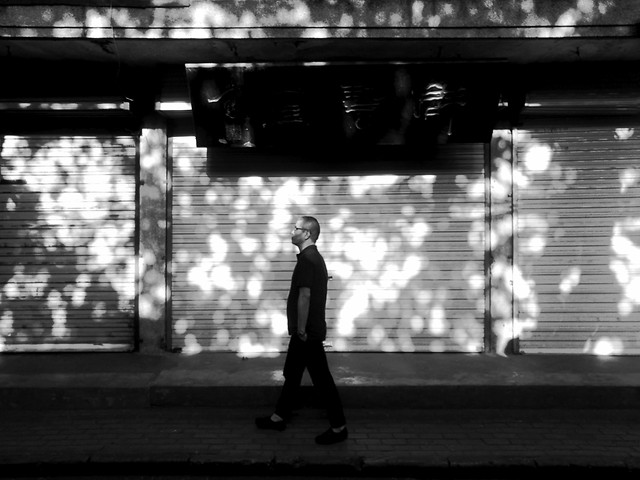 people-monochrome-street-city-man picture material