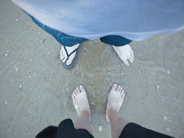 beach-sand-sea-water-blue picture material
