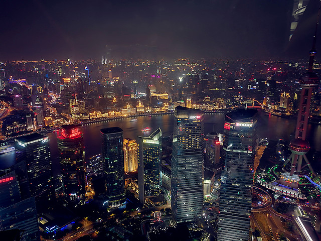 city-metropolitan-area-cityscape-dusk-downtown 图片素材
