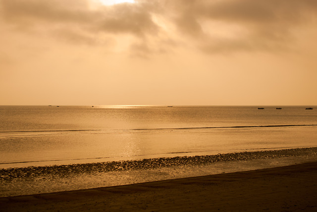 sunset-beach-sea-water-dawn 图片素材