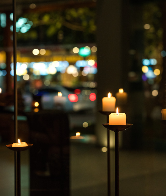 candle-light-city-candlelight-street picture material