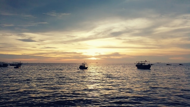 sea-sky-horizon-waterway-ocean 图片素材