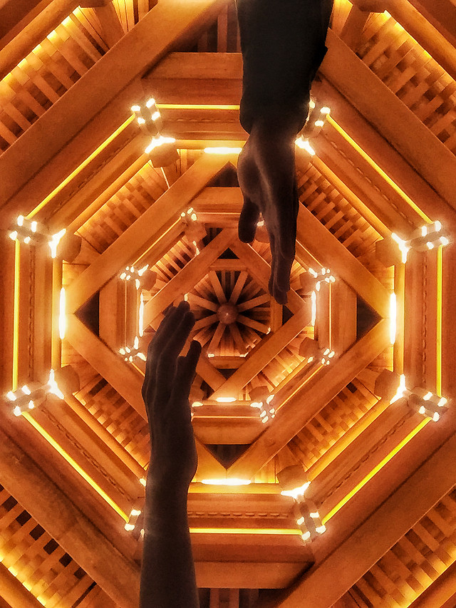 light-architecture-ceiling-indoors-blur 图片素材
