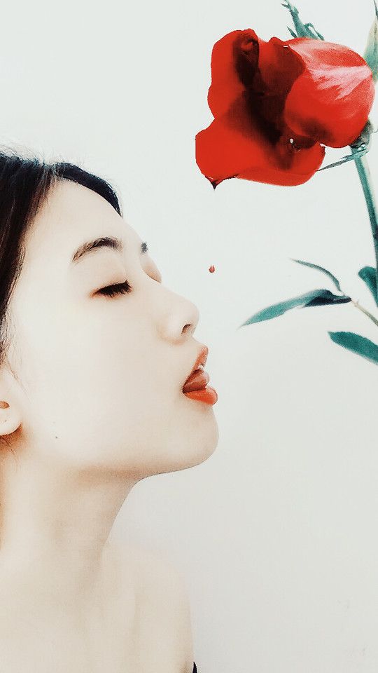 flower-skin-girl-woman-love 图片素材