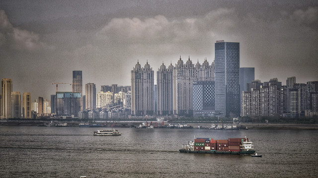 city-skyline-skyscraper-cityscape-harbor 图片素材