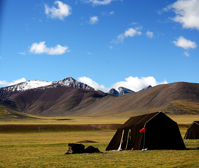 no-person-mountain-landscape-tent-snow 图片素材