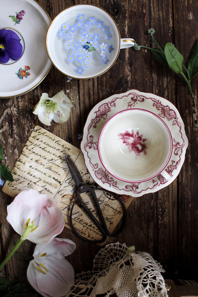 flower-no-person-traditional-decoration-porcelain picture material