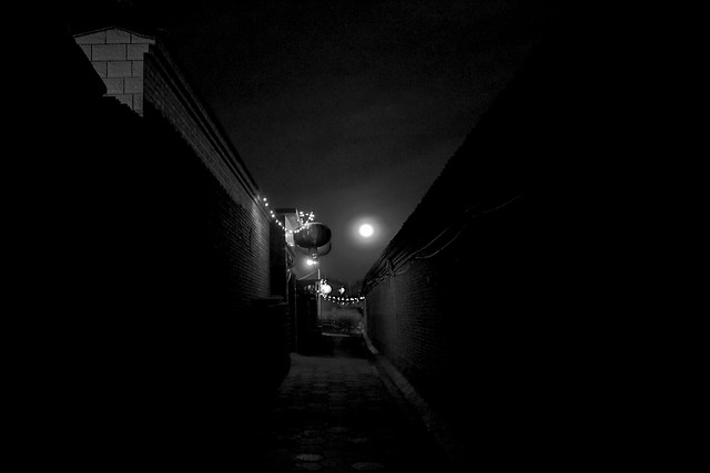 light-monochrome-street-dark-black picture material