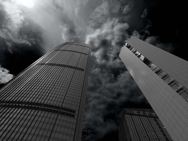 city-monochrome-architecture-office-skyscraper 图片素材