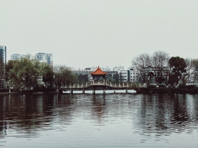 park-water-sky-reflection-atmospheric-phenomenon 图片素材