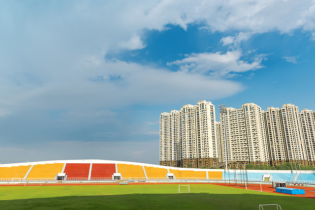 soccer-sky-football-stadium-outdoors 图片素材