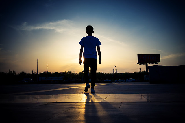 sunset-dawn-sky-blue-dusk 图片素材