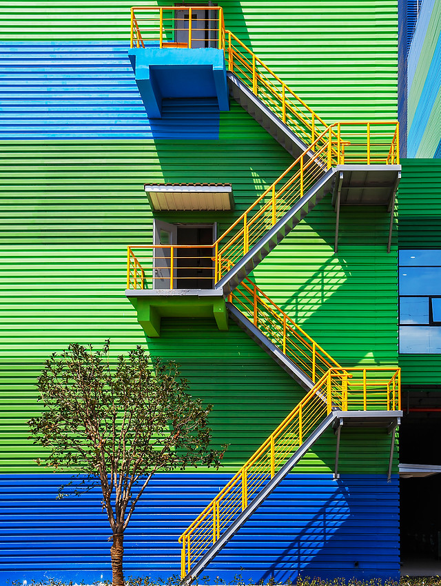 step-architecture-no-person-green-outdoors 图片素材