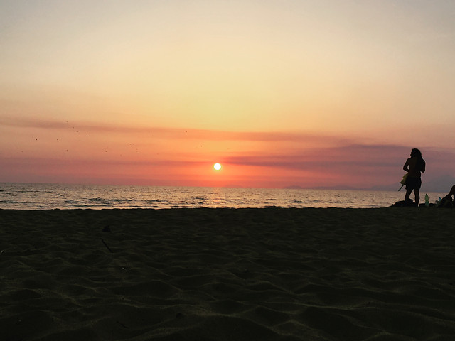 sunset-dawn-beach-sun-water 图片素材