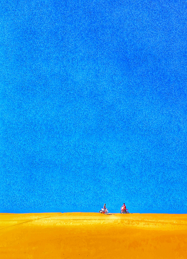 no-person-sky-blue-wear-yellow 图片素材